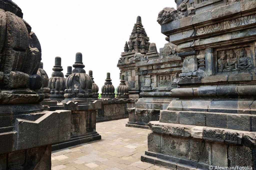 Prambanan Tempel Detailansicht