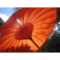 NEU, Sonnenschirm in Orange, ca. 250 cm Durchmesser