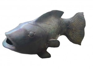 Fisch, grüne Patina